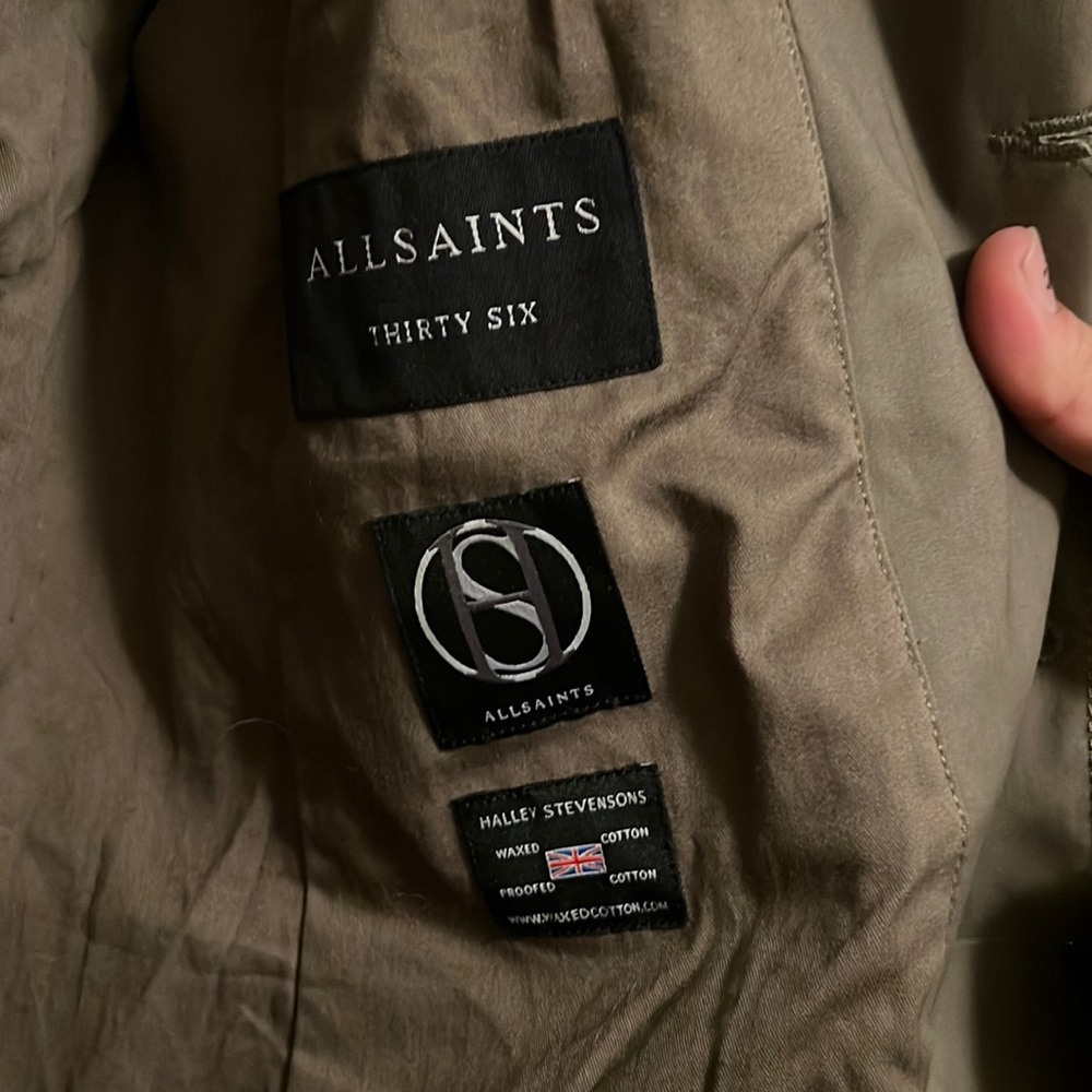 Beautiful navy green all saints jacket